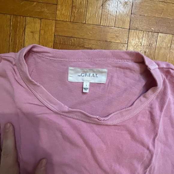 THE GREAT. Pink crewneck tshirt - Picture 3 of 3